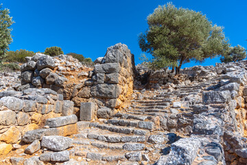 Ruins of the ancient Minoan settlement Lato, Crete, Greece © gatsi
