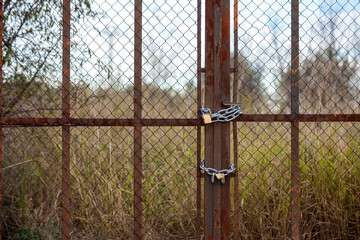 Locked gate