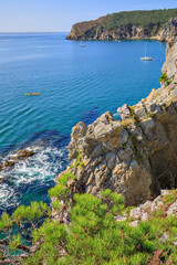 Fototapeta premium Ile Vierge, presqu'île de Crozon, Bretagne, France
