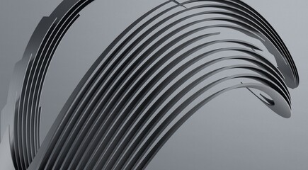 grey abstract background, wavy elements
