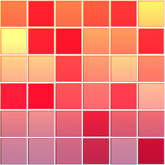 Pink and bright orange decorative tiles texture background. 3d rendering.	