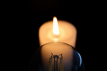 Concept photo of Loadshedding or a Power blackout or outage. Eskom Power Utility in South Africa