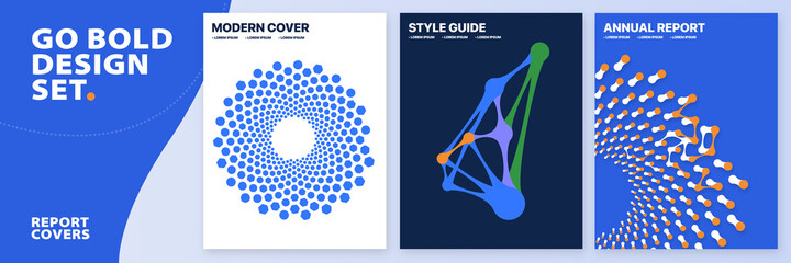 Modern, bold and colorful, abstract vector background patterns for business reports, social posts, presentations, branding and advertising campaigns.