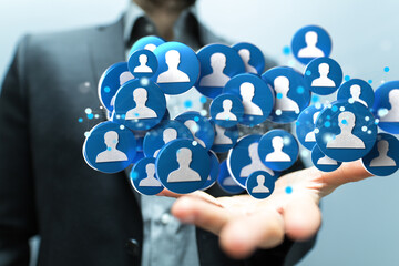 people network structure HR - Human resources management and recruitment