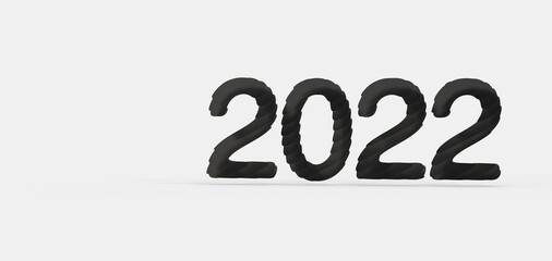 2022 New year change, turn.