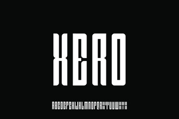 alphabet font vector set
