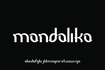 alphabet font vector set