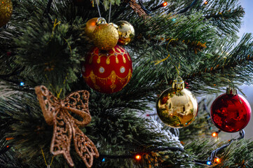 Blank for New Year and Christmas greeting cards