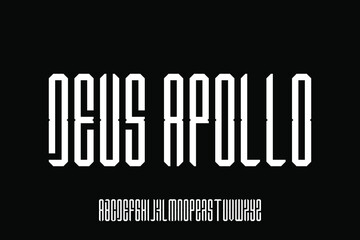 alphabet font vector set