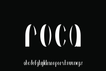 alphabet font vector set