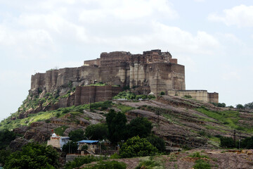 Fototapeta na wymiar Mehrangarh Fort in Jodhpur town. India 