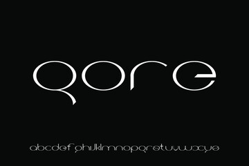 alphabet font vector set