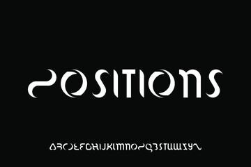 alphabet font vector set