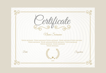 vector certificate of achievement, certificate of achievement