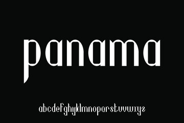 alphabet font vector set