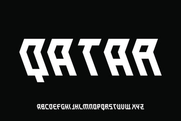 alphabet font vector set