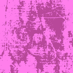 Fototapeta na wymiar Pink grunge wall backdrop. Dust overlay distress texture. Dirty splattered design element. Vector illustration. Ideal to create grungy effect