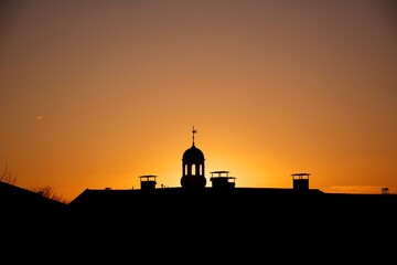 silhouette of the cathedral