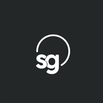 SG initial logo with rounded circle