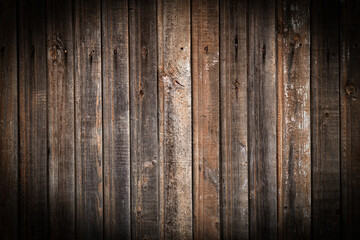 Background from wooden boards, vignette. Design blank wood texture for text.