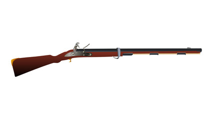 Flintlock carbine rifle 