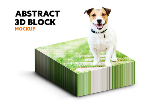 Abstract 3D Block Mockup