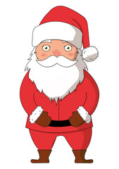 Święty Mikołaj w czerwonym stroju.   © EmBer_graphic