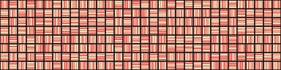 Abstract Geometric Pattern generative computational art illustration