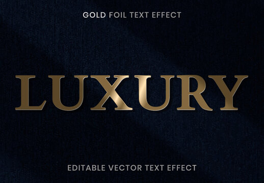 Gold Foil Texture Text Effect