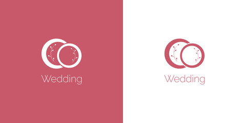 logo illustration for a wedding salon