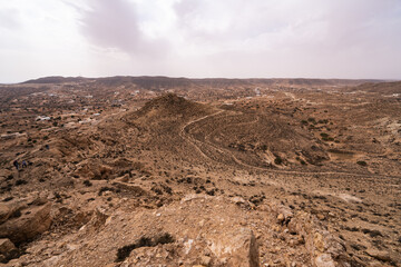 Some view of the Dahar, south region of Tunisia 
