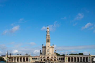 Basílica de Nossa Senhora do Rosário de Fátima Fé Santa com vista gloriosa