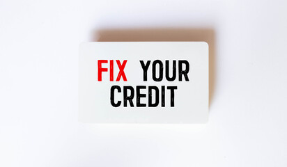 COMPUTER SCREEN CONCEPT : FIX YOUR CREDIT