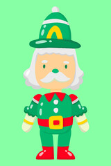 christmas robot toy character vector
