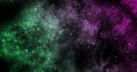 abstract space, colorful nebula, stars and sky