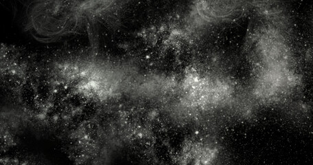 abstract space, colorful nebula, stars and sky