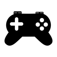 Black and white game icon. simple and attractive icon