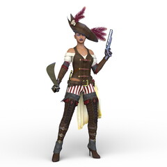 Obraz premium 女性海賊