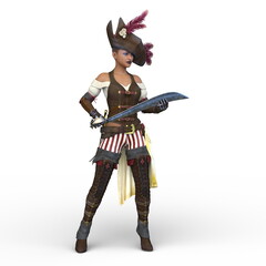 Obraz premium 女性海賊