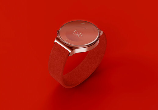 3D Minimal Smartwatch Mockup