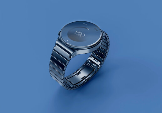 3D Modern Smartwatch Screen Mockup