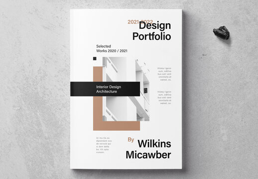 Minimalistic Interior Portfolio Layout