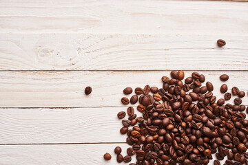 natural coffee freshly brewed beverage view from above