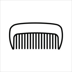 comb icon vector. Comb illustration for web, mobile apps, design on white background.