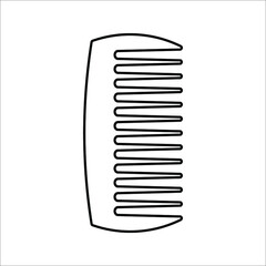 comb icon vector. Comb illustration for web, mobile apps, design on white background.