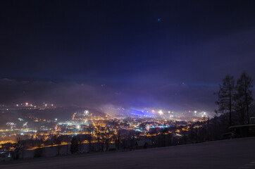 Fototapeta na wymiar new Year's Eve in Zakopane Sylwester w Zakopanem