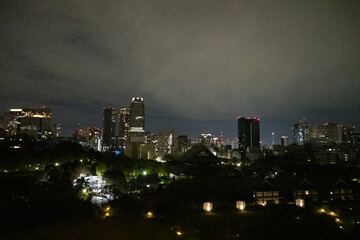 Obraz premium 夜の増上寺