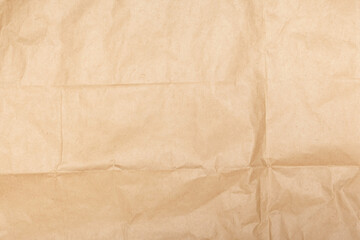 Crumpled paper for kraft background or cardboard texture