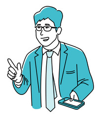 語りかけるビジネスパーソン