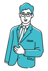 語りかけるビジネスパーソン